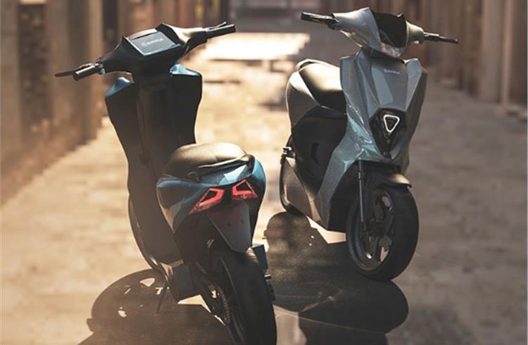 The tech-laden scooter has a claimed 240km range with a detachable 4.8kWh li-ion pack, mid-drive motor and on-board connectivity.