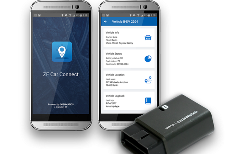 Openmatics Car Connect helps track GPS location, fuel consumption, hours of operation, trip speed and distance information in real time.