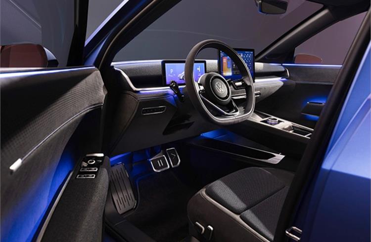 Inside, VW has focused on maximising space and using high-grade materials