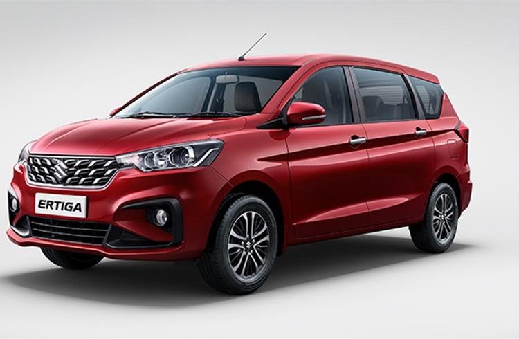 Ertiga's best sales year was FY2023 with 127,679 units, recording 9% YoY growth and going past its previous best (FY2022: 117,150 units).