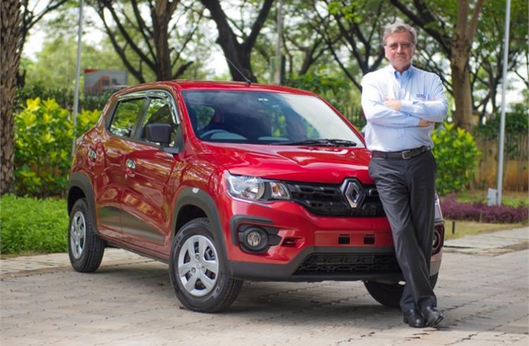 Detourbet was also responsible for getting Indian component suppliers to think out of the box to develop innovative and cost-efficient parts for the Renault Kwid.
