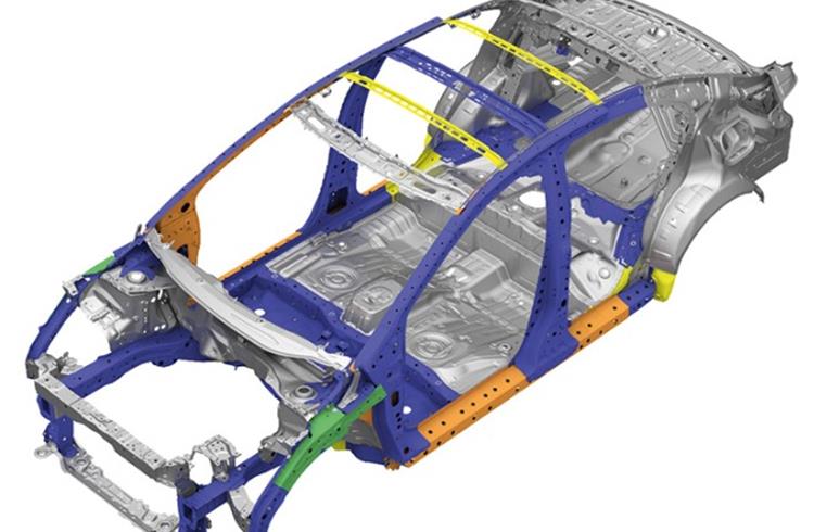 Honda says it has used high-tensile steel to enhance the structural rigidity of the car.