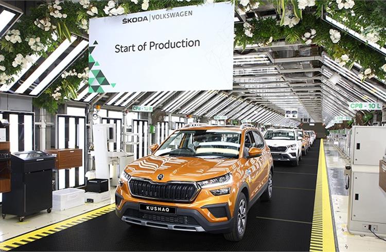 Skoda begins rolling out new Kushaq from Pune plant