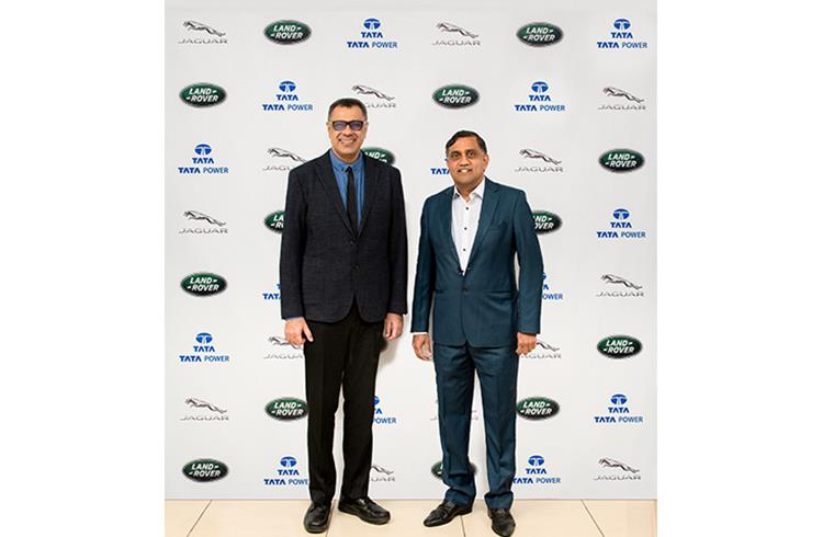 L-R: Rohit Suri, president and MD, JLR India and Ramesh Subramanyam CFO and president - New Business, Tata Power