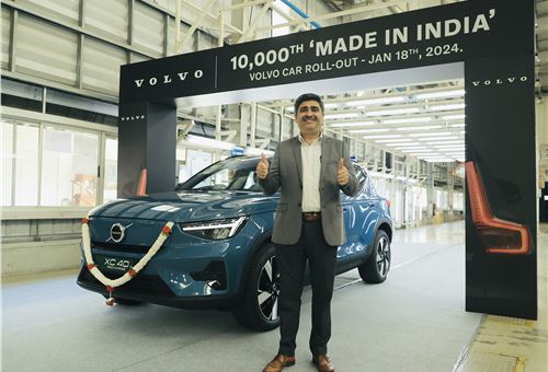 Volvo rolls out 10,000th made-in-India car from Bengaluru plant