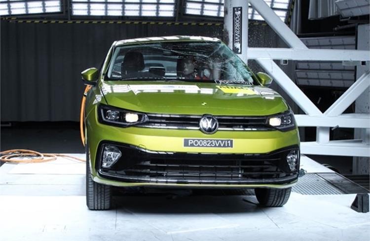 Skoda Slavia and VW Virtus receive top safety rating in 2023 GNCAP crash tests