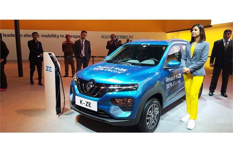 The K-ZE is based on the Renault Kwid hatchback, which uses the CMF-A platform.