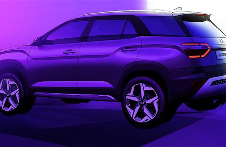 Premium Alcazar seven-seater SUV to be officially revealed on April 6.