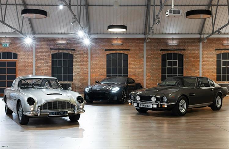 One of three special Aston Martin models included in the multi-million-pound charity auction, the replica DB5 donated by Aston Martin Lagonda was the star lot on the night