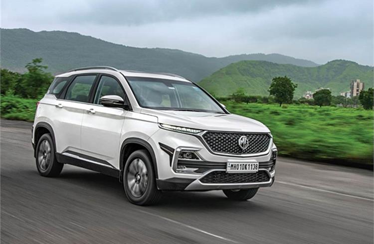 The MG Hector's ARAI-rated fuel efficiency is 13.96kpl for the petrol and dual-clutch auto combo, 14.16kpl for the petrol-manual, 15.81kpl for the petrol-hybrid and 17.41kpl for the diesel version.