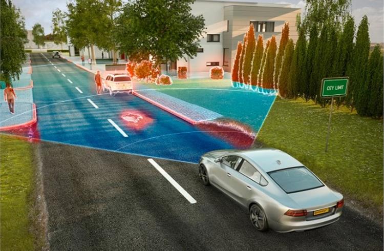 Long-range radar covers predictive applications for NCAP requirements up to automated driving functions.