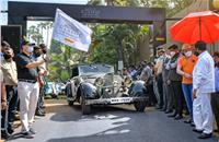 Flag off for the 2021 Mercedes-Benz Classic Car Rally.