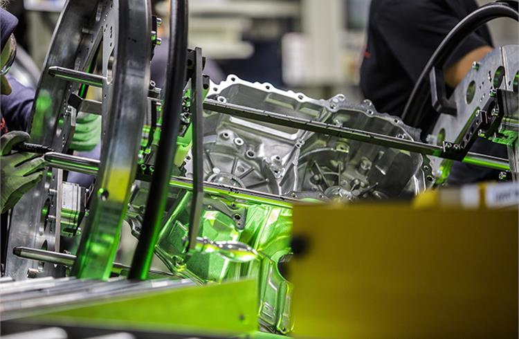 Toyota has begun production of hybrid electric transaxles at its Walbrzych plant.