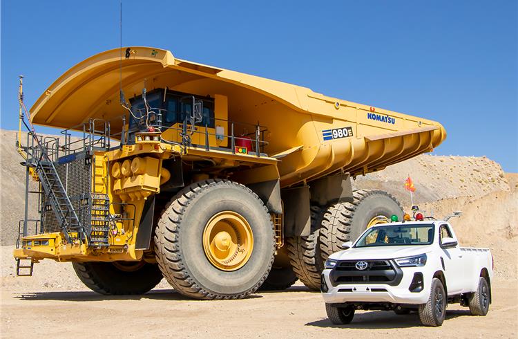 Komatsu and Toyota test autonomous light vehicle for mining operations