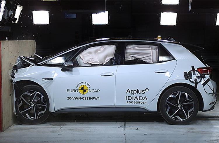 Volkswagen ID 3 aces Euro NCAP tests with five-star safety rating