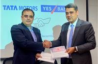 Left - Rajesh Kaul,  VP – Sales and Marketing, Commercial Vehicles Business Unit, Tata Motors and Nipun Jain, Group President – National Head Commercial Retail Assets and MIB, Yes Bank at the MoU signing.