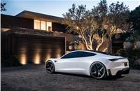 Tesla showed off its Roadster at Grand Basel