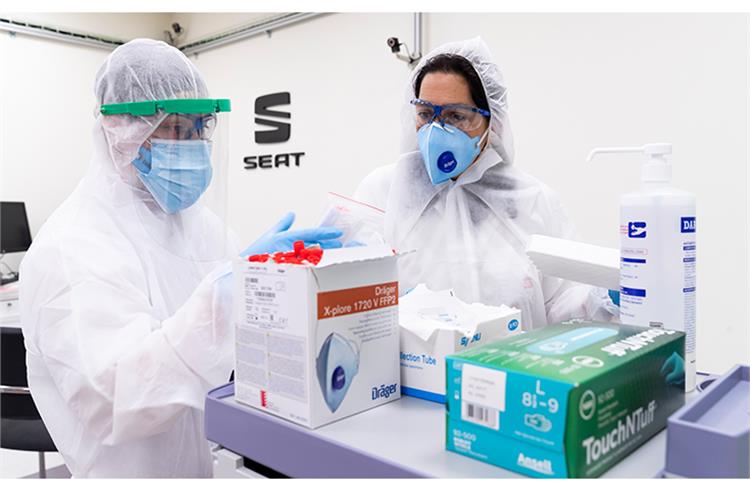 SEAT to conduct PCR (Polymerase Chain Reaction) tests on its 15,000 employees to allow return to work.