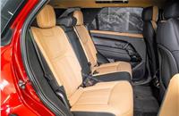 Rear seats on the new Sport aren’t as plush as the flagship Range Rover.
