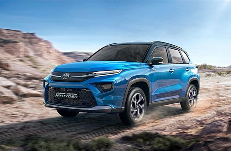 Toyota's Grand Vitara-based Urban Cruiser Hyryder could appeal to buyers with its more SUV-oriented styling elements like sleeker grille and sportier alloy rims.