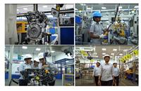 The all-women production line at the new P15 Engine Module (Assembly and Testing) line has been set up in the H1 unit and is managed by 80 skilled personnel.