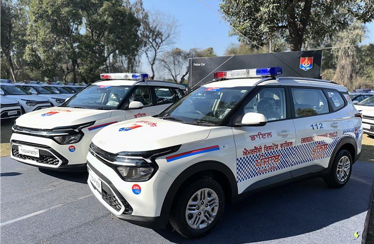 Punjab police to use Kia Carens as emergency response vehicles