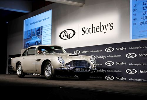 Iconic James Bond Aston Martin DB5 sells for a record $6.4 million