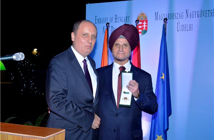 Apollo Tyres' Onkar S Kanwar conferred 'Order of Merit' of Hungary
