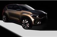 Kia releases sketch of compact SUV ahead of Auto Expo 2020