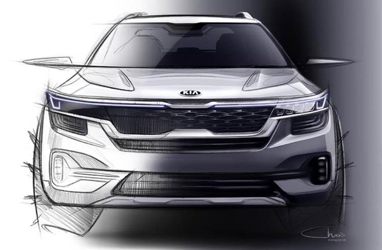 Kia previews new compact SUV for India