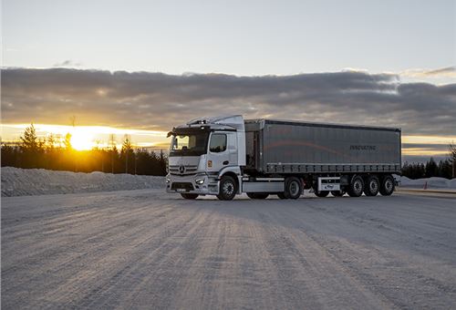 Mercedes-Benz tests electric trucks in the Arctic Circle