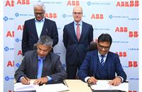 Dr N Saravanan, President & CTO, Ashok Leyland and N Venu, MD, ABB Power Products and Systems India sign the MoU in the presence of Karthick Athmanathan, Head EV & E-mobility, Ashok Leyland and Claudio Facchin, President – Power Grids business, ABB