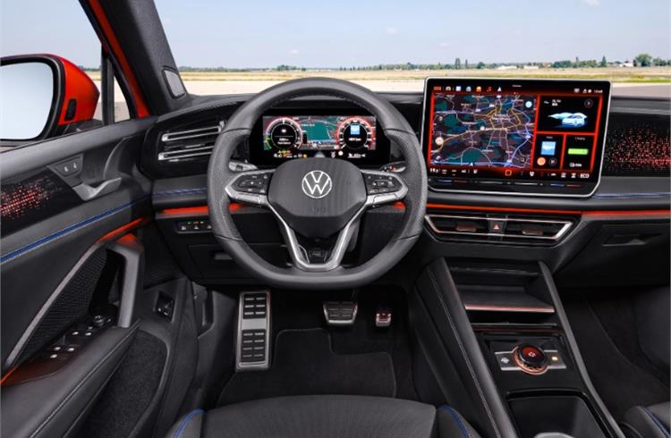 New Tiguan interior also redesigned with and has new operating concept.