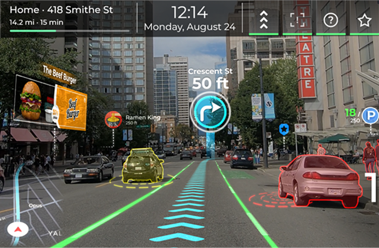 Panasonic and Phiar simulate next-gen in-vehicle augmented navigation solution.