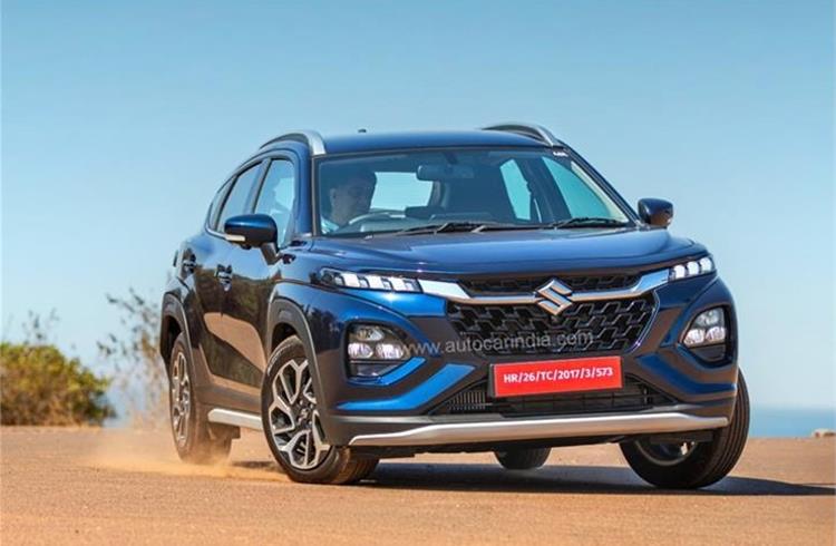 The raised bonnet, big grille and deep chin gives the Fronx its strong SUV credentials.
