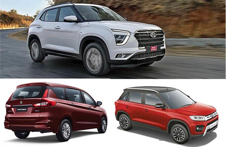 India’s best-selling UV remains the Hyundai Creta (70,176 units). With 65,174 units, Maruti Ertiga is just 5,002 units behind, followed by the Vitara Brezza with 62,189 units.