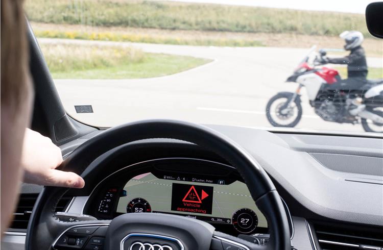 Ducati tests new C-V2X communication system