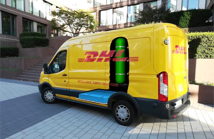 In a first step, DHL Express has ordered 100 of the fuel cell vehicles, with delivery expected from 2020 through 2021.