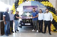 Sumit Antil, who won the gold medal with his throw of 68.55 metres at the 2020 Tokyo Paralympics, takes delivery of his very own Mahindra XUV700.