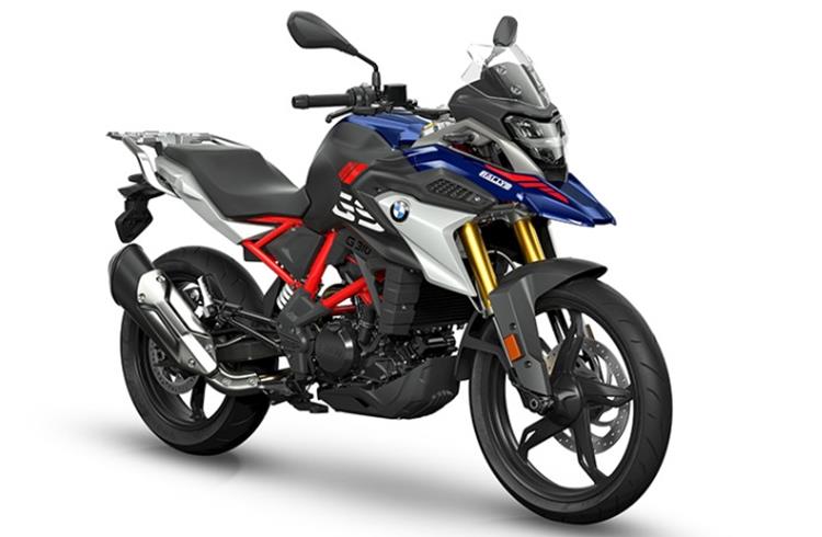 This is the R 310 GS. The slightly tweaked 313cc, single-cylinder motor is now BS VI-compliant, but continues to develop 34bbhp at 9,500rpm and 28Nm at 7,500rpm as before.
