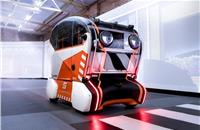 The autonomous pod with 'virtual eyes'.