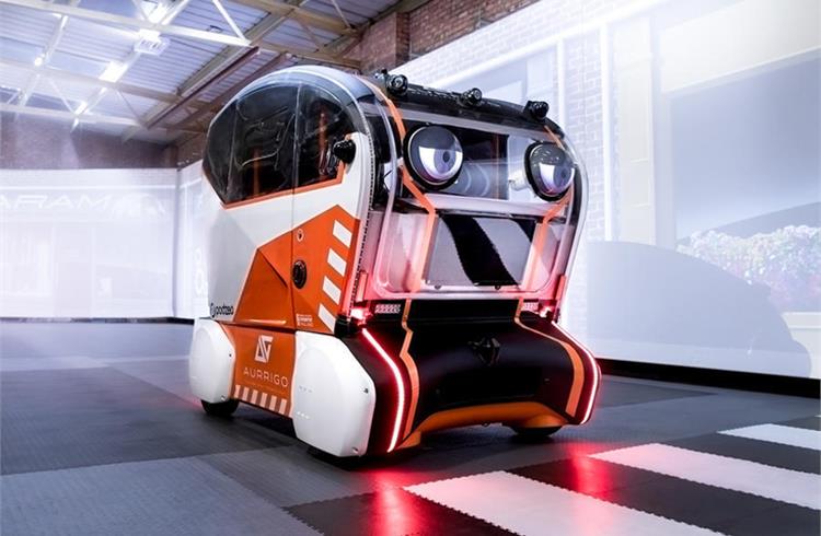 The autonomous pod with 'virtual eyes'.