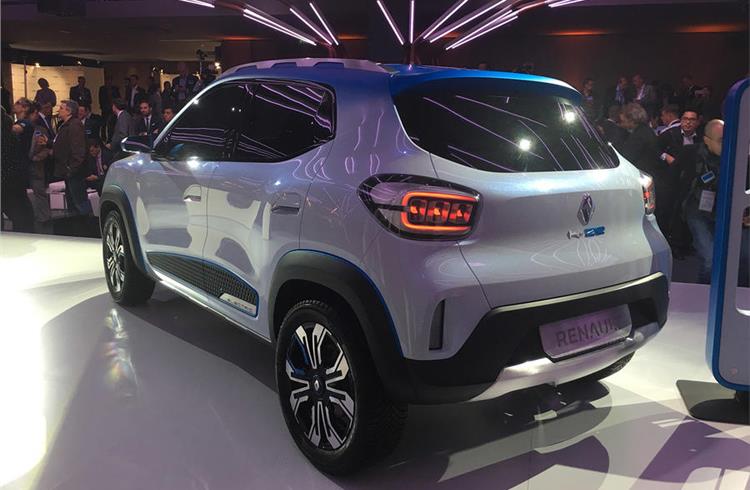 Renault's K-ZE concept previews electric Kwid, to be sold in China first