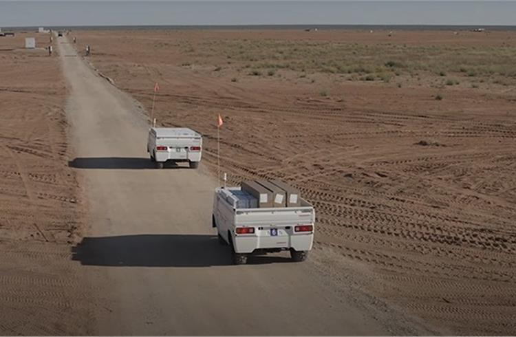 Honda successfully field tested the second-generation Honda AWV at a large-scale solar construction site in the Southwest U.S.