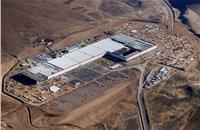 The upcoming plant from Britishvolt will have a similar output to Tesla's gigafactory in Nevada (pictured above).