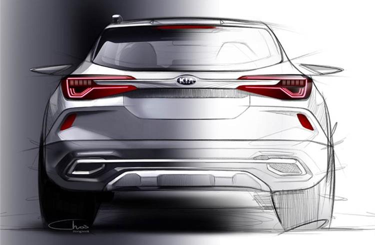 Kia previews new compact SUV for India