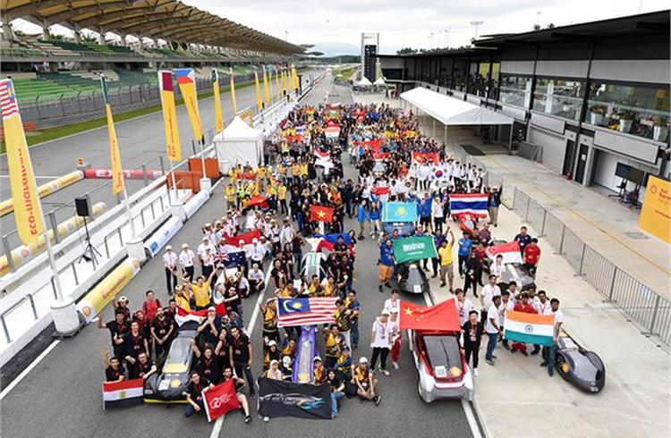 File photo: Some of the participating teams during day two of Shell Make the Future Live Malaysia 2019 at the Sepang International Circuit, Malaysia.