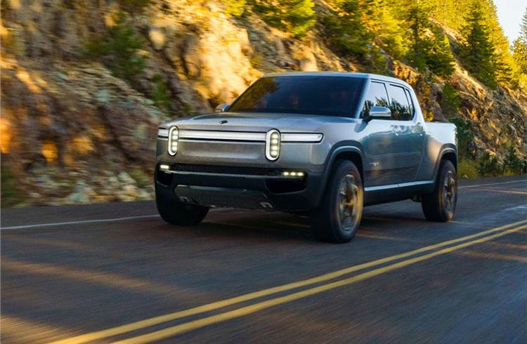 Electric start-up Rivian unveils pick-up truck to rival Tesla