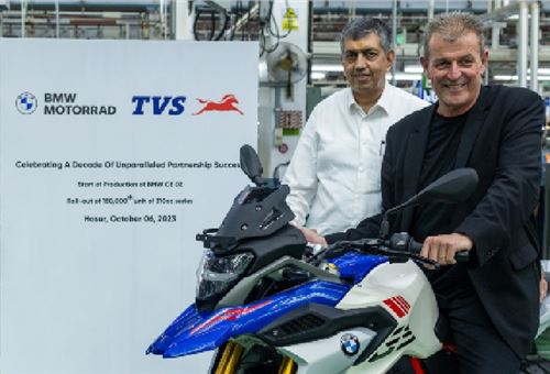 TVS Motor Company, BMW Motorrad roll out 150,000 unit of BMW Motorrad’s 310cc series