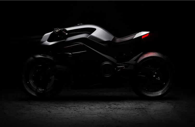 Arc, the world’s first fully-electric motorcycle with Human Machine Interface (HMI). 